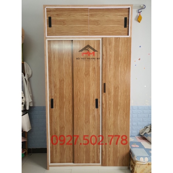 Tủ nhựa Đài Loan cửa lùa, cao trần, ngang 1m2 x cao 2m4 - FREESHIP 15km HCM, Bình Dương