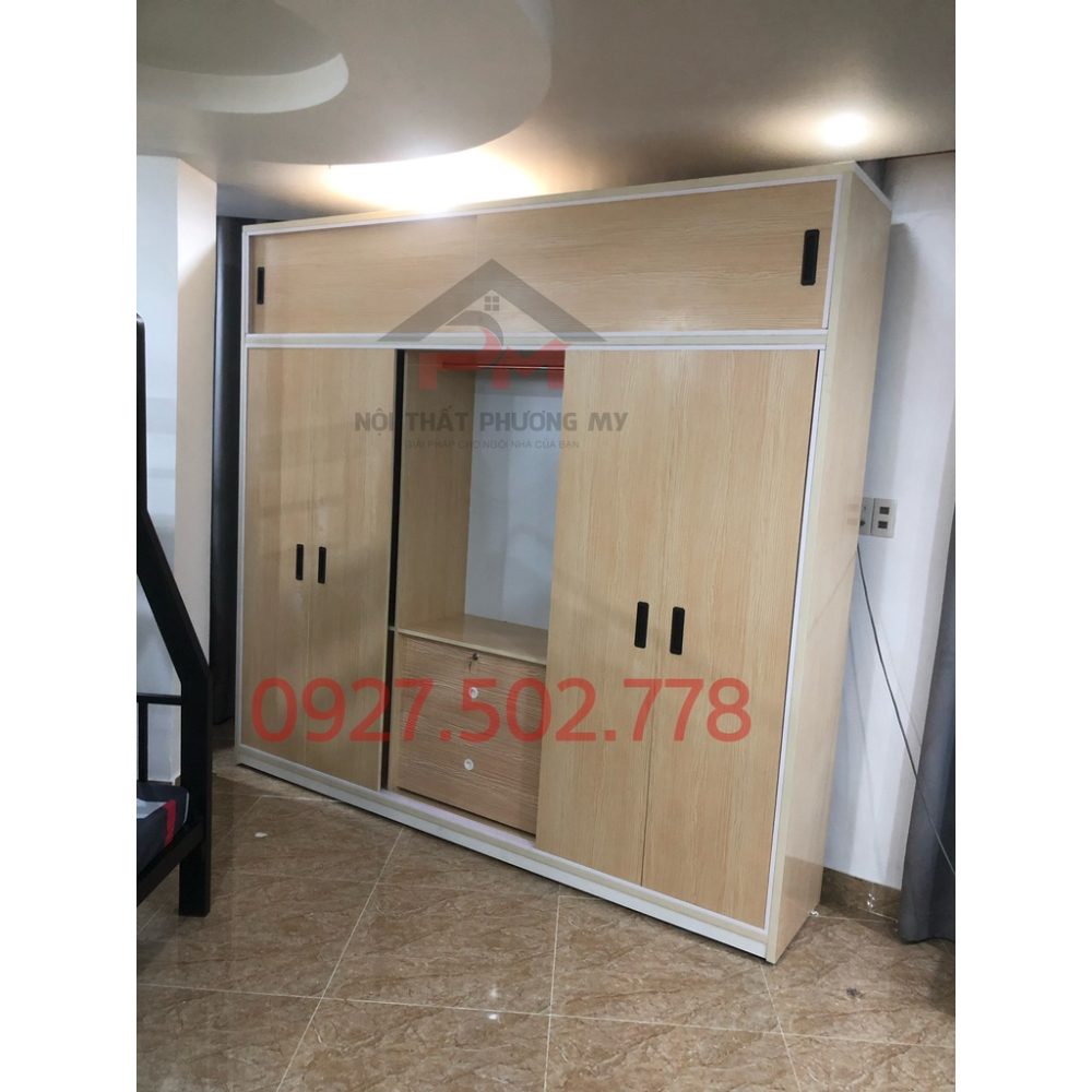 Tủ nhựa Đài Loan cao trần cửa lùa, ngang 2m4 x cao 2m4 FREESHIP 15km HCM, Bình Dương