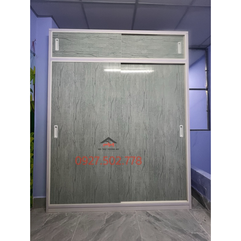 Tủ nhựa Đài Loan cửa lùa cao trần ngang 1m6 x cao 2m4 - FREESHIP 15km HCM, Bình Dương