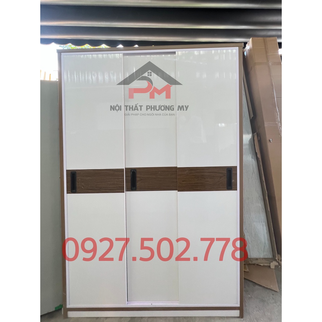 Tủ nhựa Đài Loan cửa lùa 2 cánh lớn, chạy chỉ cửa, ngang 1m2 x cao 1m8 - FREESHIP 15km HCM, Bình Dương
