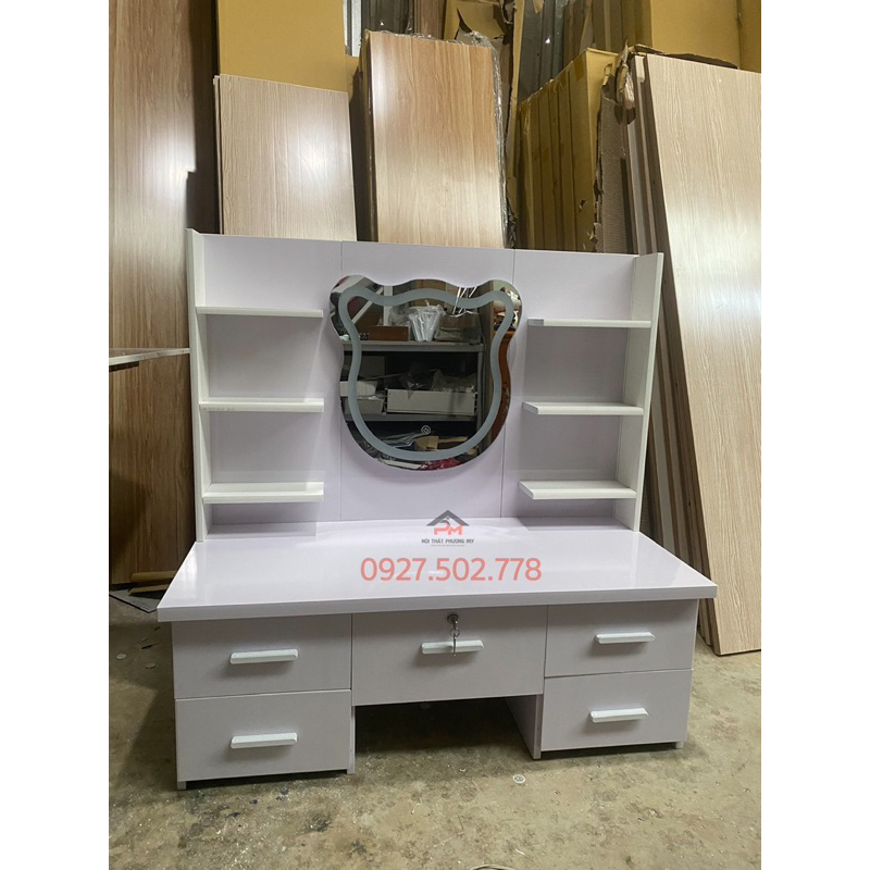 Bàn trang điểm bệt gương gấu cảm ứng ,ngang 1m x cao 1m - FREESHIP 15km HCM, Bình Dương